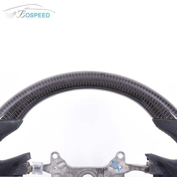 CRZ Fashion Honda Carbon Fiber Steering Wheel Matte Perforated Leather