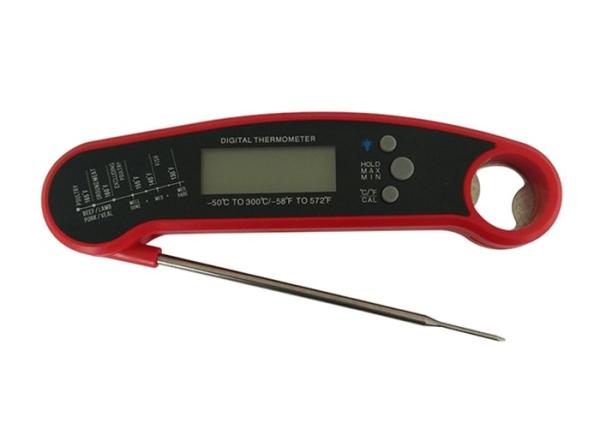 3s Fast Read Digital Meat Thermometer / Waterproof Food Thermometer White Backlight