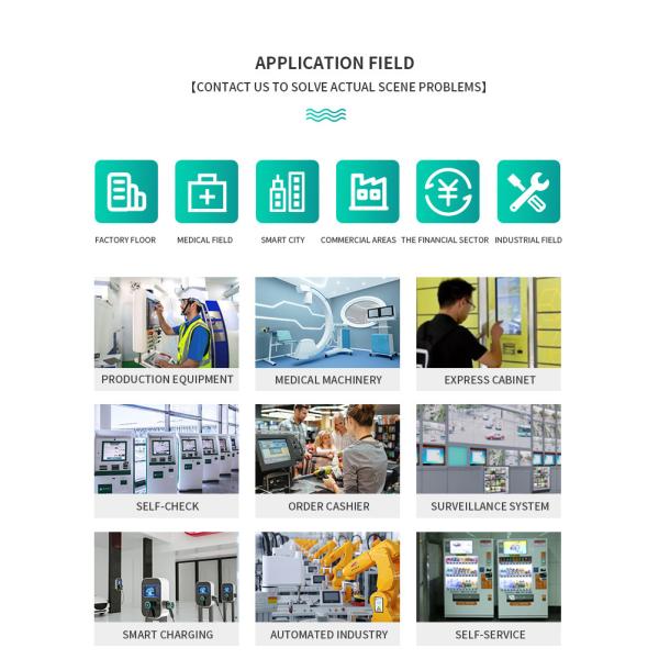 Outdoor Industrial Touch Screen Display IP65 IP67 IP68 Waterproof