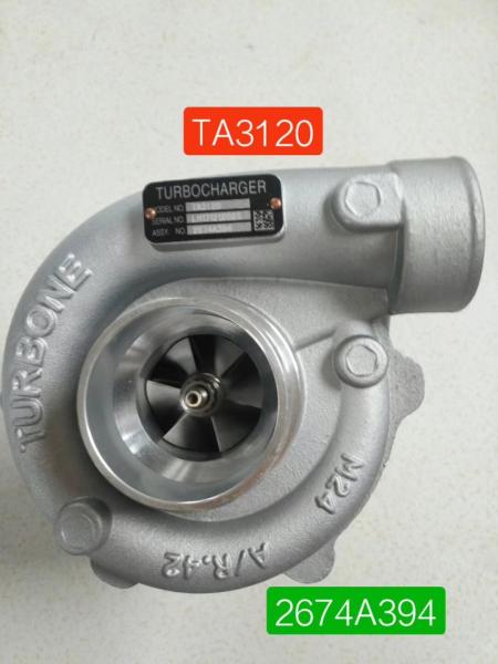 Hydraulic TA3120 Turbo Excavator Spare Parts For Perkins Turbocharger 02200460 2674A153