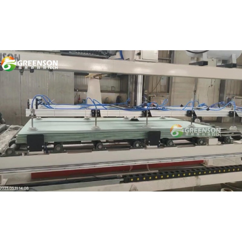 Full Auto Drywall Strip Slitting Machine PLC Controlled Gypsum Panel Strip Cutter