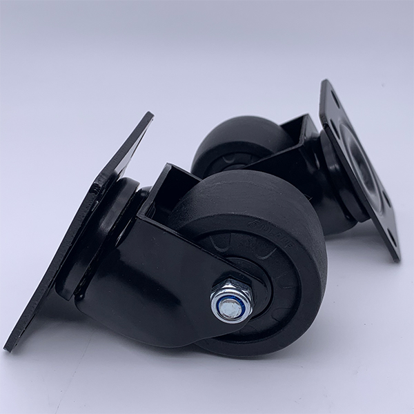 Рицинус шарнирного соединения плиты нейлона двойного шарикоподшипника черный катит 2,5 дюйма