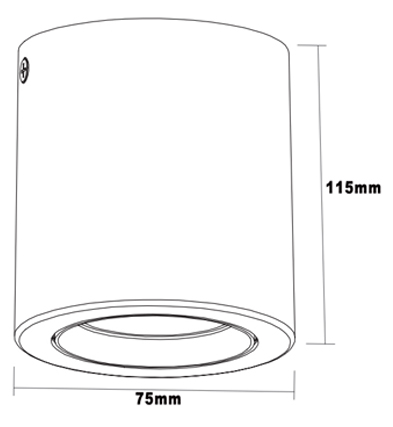 Tunable White Smart Surface Mounted Downlight DC12V DC24V 2700K-6500K CCT Adjustable