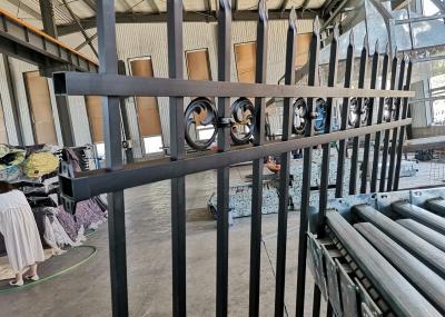 Cerca de aço tubular da altura quadrada da parte superior 1030mm da lança do cargo