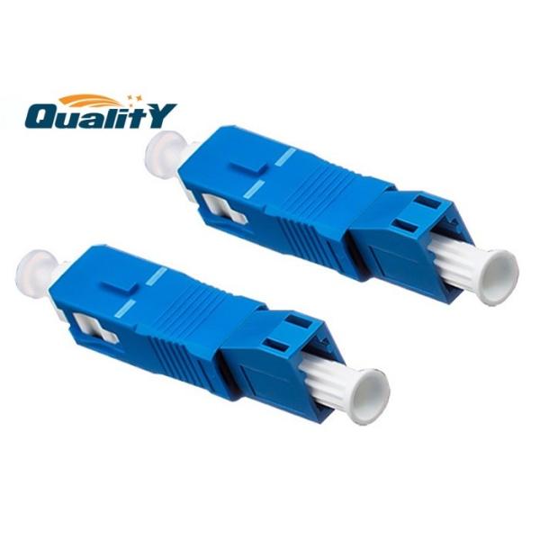 FTTH LC Female To SC Male Hybrid Flange Fiber Optic Adapter Insertion Loss 0.2dB