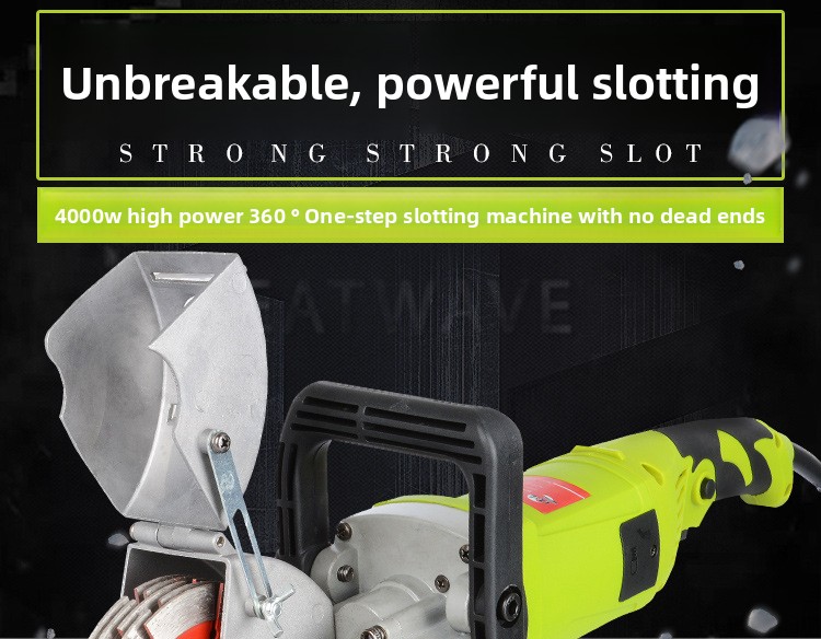 Slotting Machine 220V Dustless Wall Slotting Machine Automatic Concrete Cutting Machine for Electrical Installation