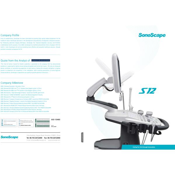 Sonoscape S12 Maquina De Ultrasonido Ultrasound Portable Ecography Machine