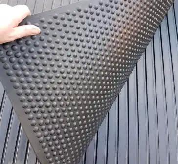 American Floor Mats Horse Stable Mats Heavy Duty Stall Mats Durable Rubber Flooring Solid Black 1/2 Thick 4' X 6' Mat