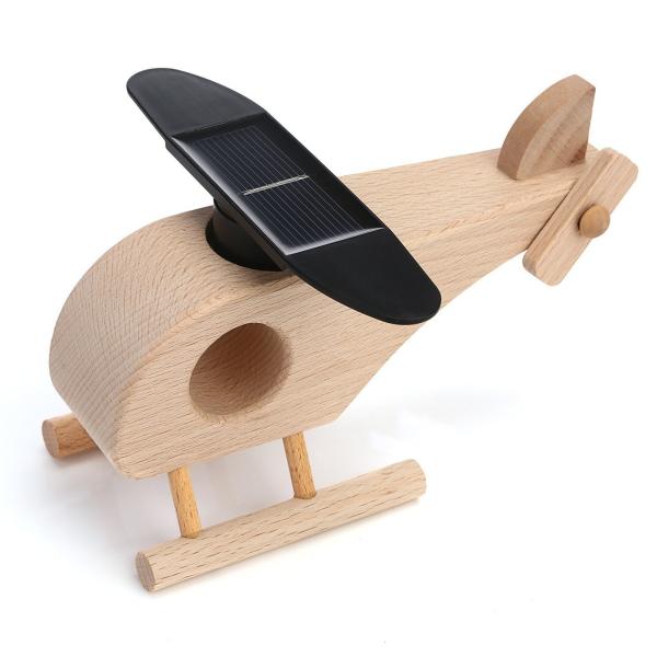 Promotional Solar Educational Toys Handmade Decorative Gifts Wood Craft
