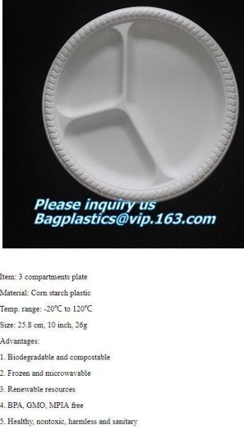 spoon, folk, knife, tray, disposable plate deli tray, biodegradable breakfast tray, Biodegradable Disposable Food Tray
