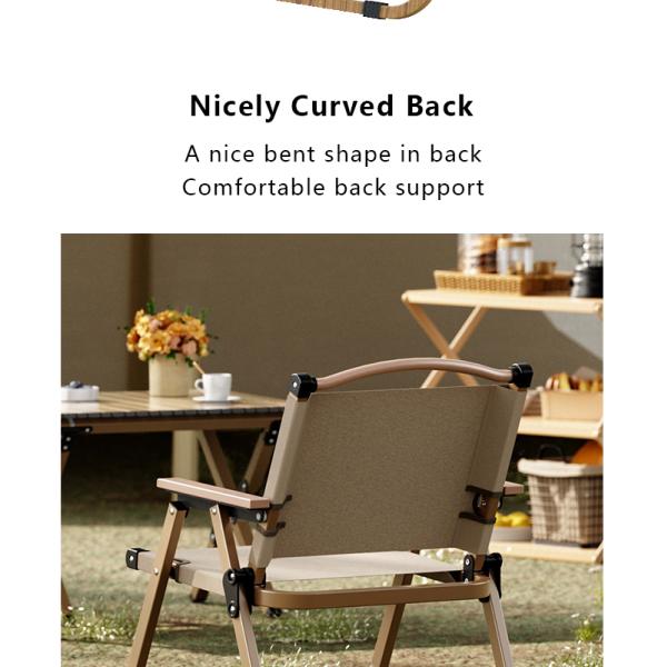 Kermit silla plegable al aire libre de 150 kg de capacidad marco de acero al carbono