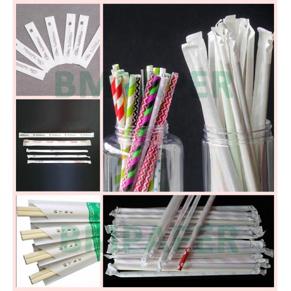 28gsm Straw Wrapping Paper Roll For Drinking 29mm 35mm x 5000m Food Grade