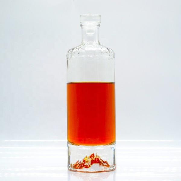 Customized 1000ml 750ml 700ml 500ml Glass Bottle for Liquor Vodka Gin Whiskey CE Standard