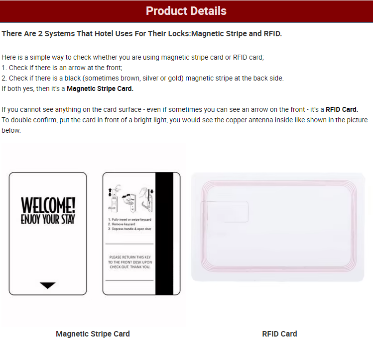 Custom Printed RFID NFC PVC Plastic Card Blank ID 13.56Mhz Chip Smart RFID NFC Room Door Lock Card Hotel Access Control Card