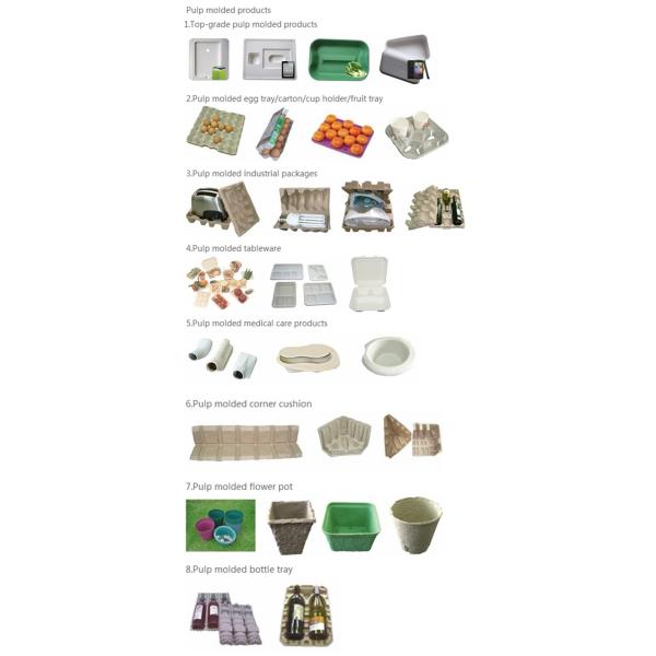 Automatic Pulp Molding Tableware Machine 100KW Bagasse Plate Making