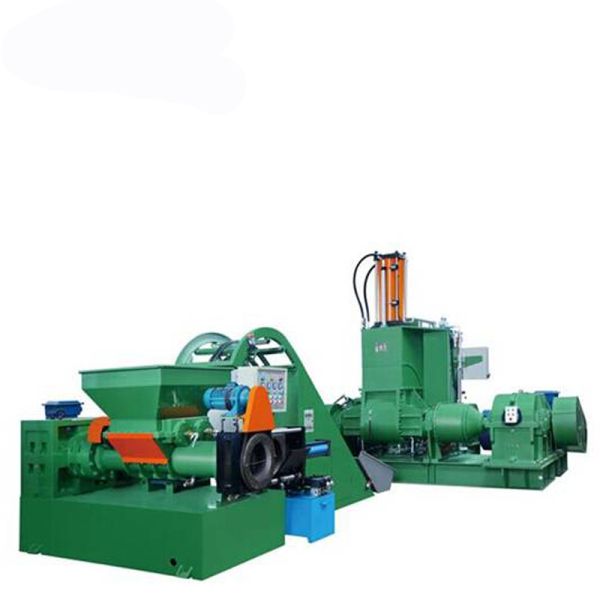 High Performance Rubber Extruder Machine with Force Feeding Screw Strainer and PLC Control System
