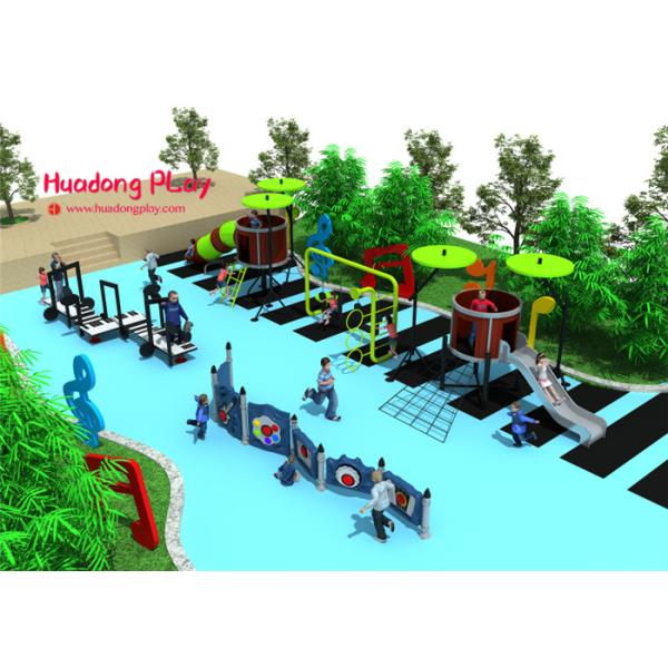 Funny Outdoor Playground Slides Linear Low Density Polyethylene Easy Installation