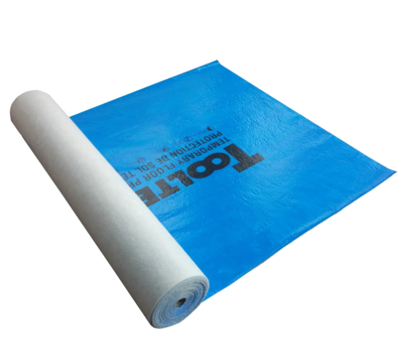 Waterproof Anti Slip Tear Resistant Temporary Plastic Floor Covering For Home Renovation