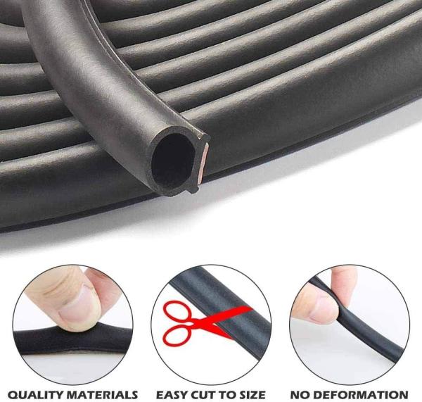 D Shape Automotive EPDM UPVC Door And Window Rubber Sealing Strip