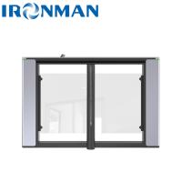 Top Cover 10mm Thick Precision Aluminium Alloy Moulding Pedestrian Turnstile Gate for Office Building Entry Management