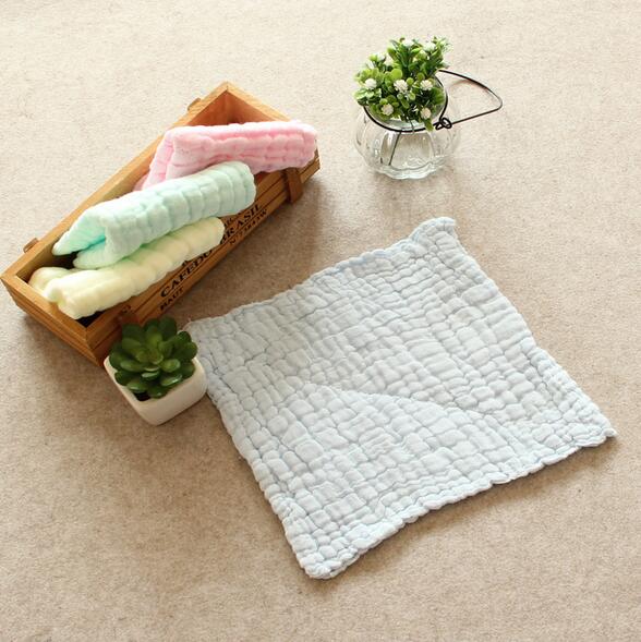 Baby face towel 6 layer 100% cotton washing gauze baby bibs handkerchief 30x30cm