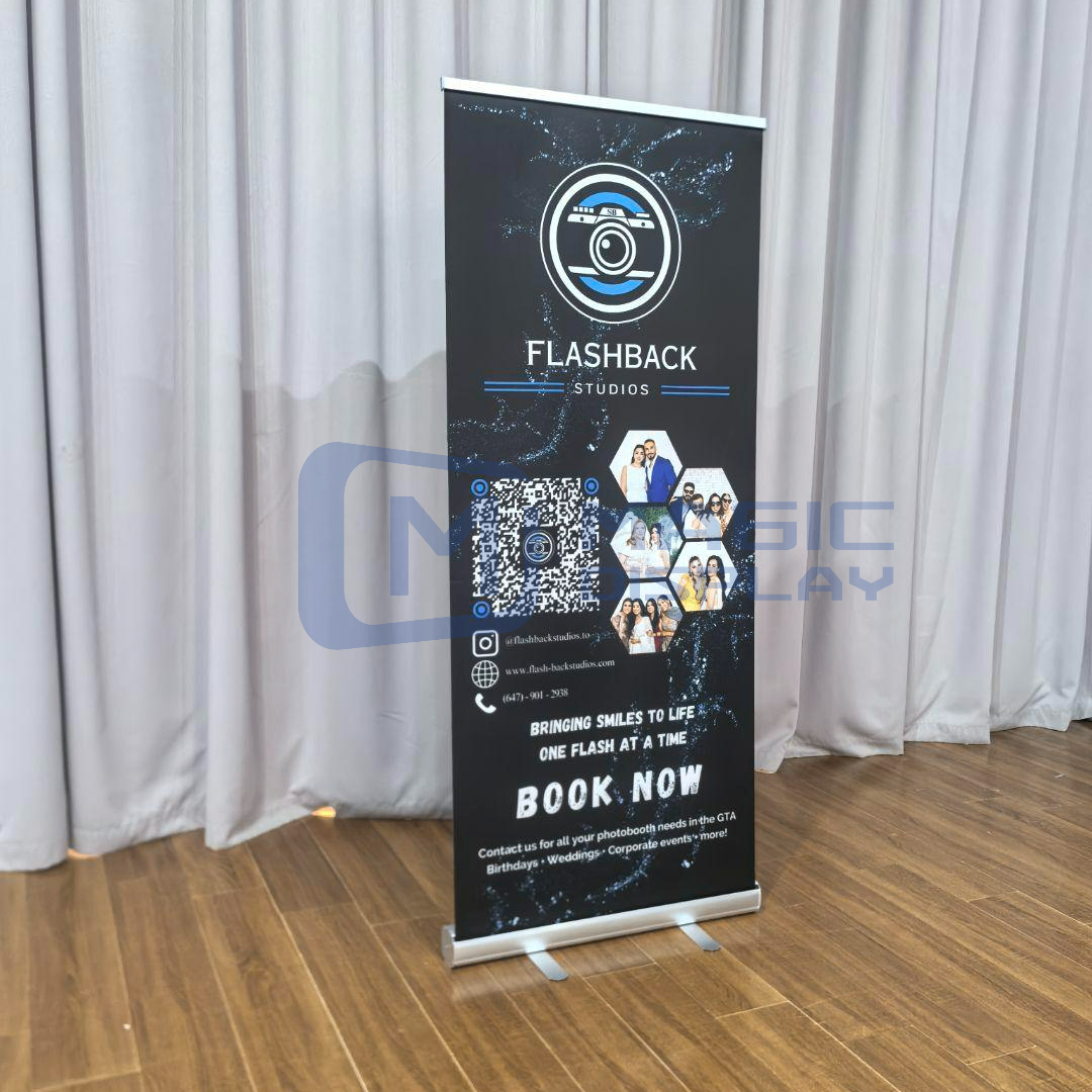 Premium Retractable Banner Stand Portable Trade Show Roll Up Banner