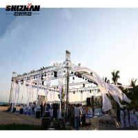 Las exhibiciones se colocan de aluminio encendiendo la estructura los 5m del braguero