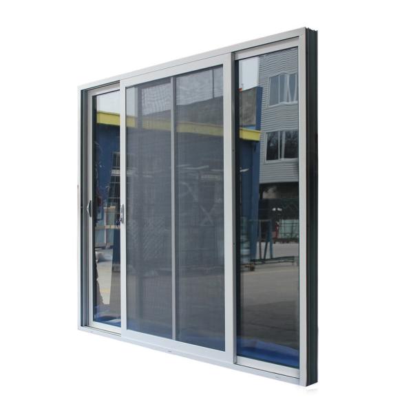 Minimalism Narrow Frame Aluminium Sliding Windows With Mesh