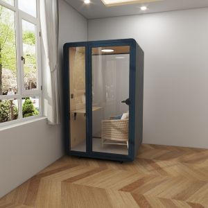 Moderno Cubículo de Reunión para 1 Persona, Fácil de Montar, Cubículo de Oficina para 1 Persona, Insonorizado