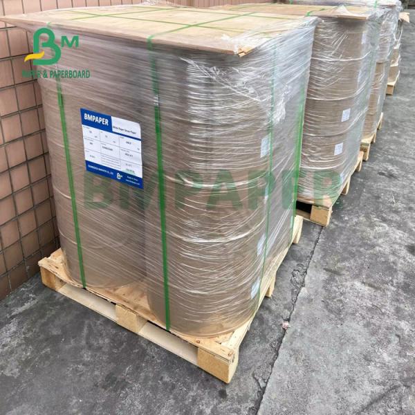90gsm Sack Brown Kraft Liner Paper Jumbo Roll Uncoated & Smooth