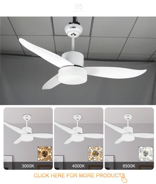 44 ABS 3 Blade AC Motor Controle Remoto Decorativo Elétrico Fan Fan Ceiling Fan Light