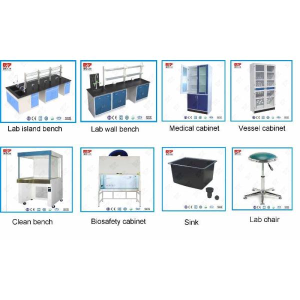 Cold Rolled Steel Laboratory Fume Hood , Large Solid Benchtop Fume Hood