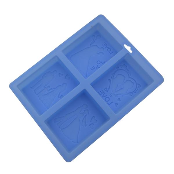 El nuevo diseño modifica el molde del jabón para requisitos particulares del silicón de la cavidad de la categoría alimenticia 4 sostenible