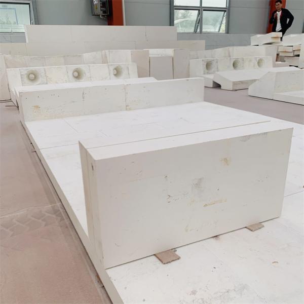 40T Quantidade de inventário Bloco de alumínio fundido de zircônio corindão tijolo para forno refratário