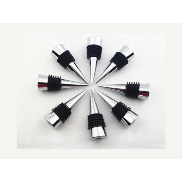 Die casting zinc alloy wine accessories chrome plated wine bottle stopper wedding favor, stopper kit part