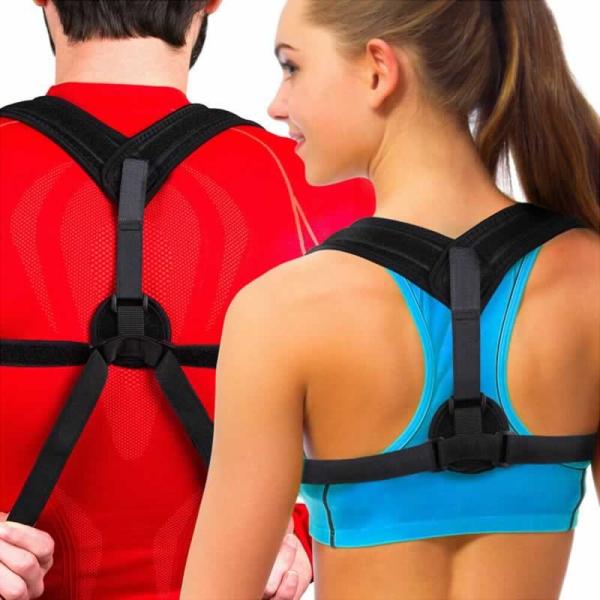 Women and Men Back Brace Lumbar Support Back and Shoulder Brace Posture Corrector