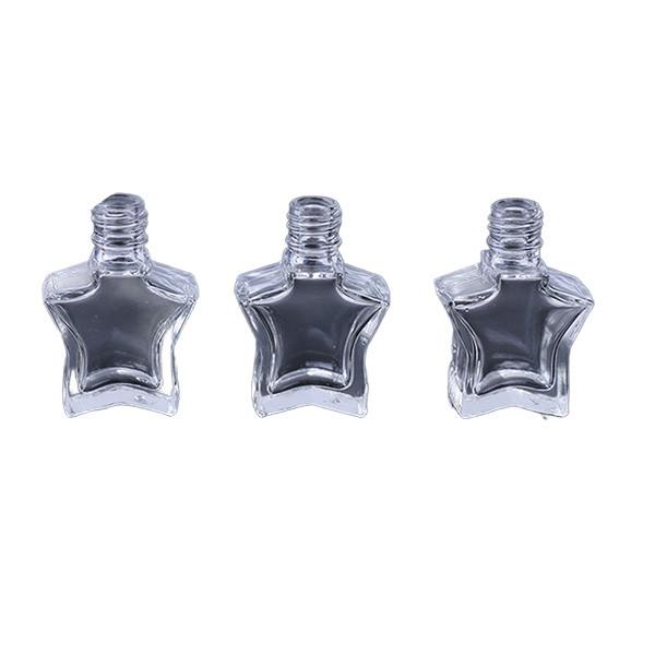 Clear Nail Polish Brush 3ML Star Glass Bottle