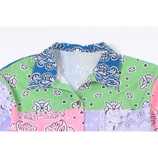 Single Breasted Long Sleeved Ladies Two Piece Short Sets