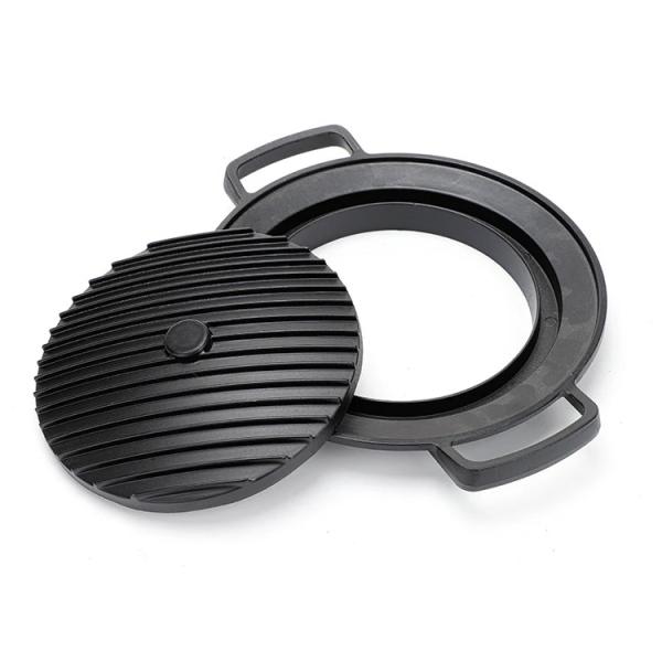 Алюминиевый сплав Портативный барбекю гриль Коммерческое кулинарное оборудование Черный