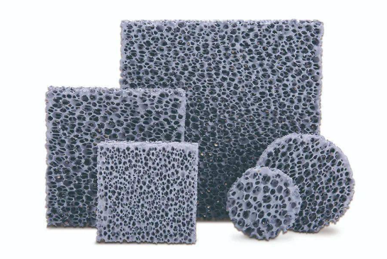 Silicon Carbide Foam Filter with Extreme Temperature Resistance, Exceptional Strength, and Superior Thermal Shock Resistance for Foundry Applications