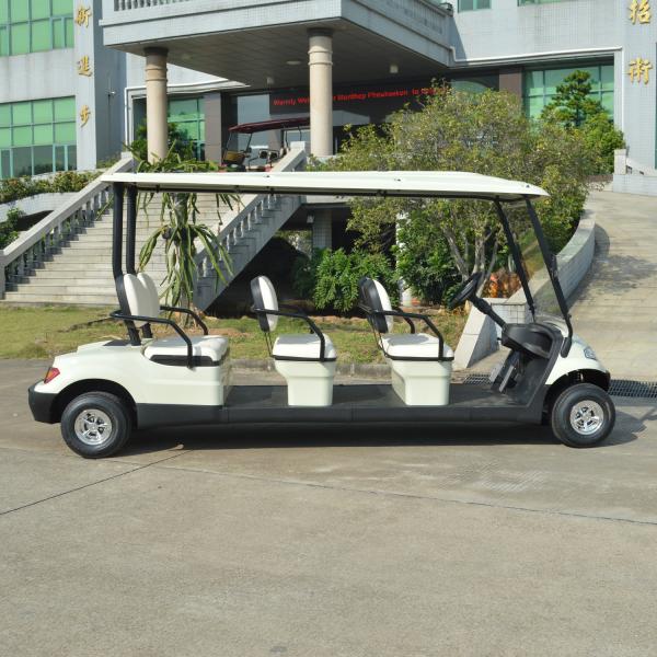 Popular Outdoor 6 Seater Golf Cart With Aluminum Rim , 48V Battery Voltag