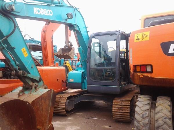 crawler moving type used Kobelco SK75 minicrawler excavator with hydraulic engine second