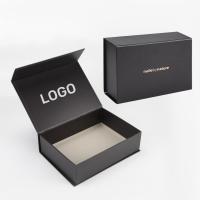 Logotipo personalizado Caixa de presente em forma de livro negro magnética Pacote de papelão rígido para cosméticos