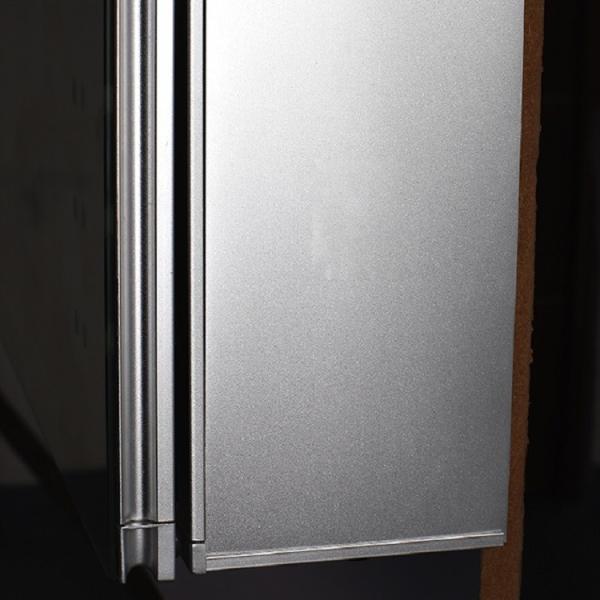 Digital Clock Wall Mirror Cabinet Aluminum Bathroom LED Mirror Cabinet Rectangle