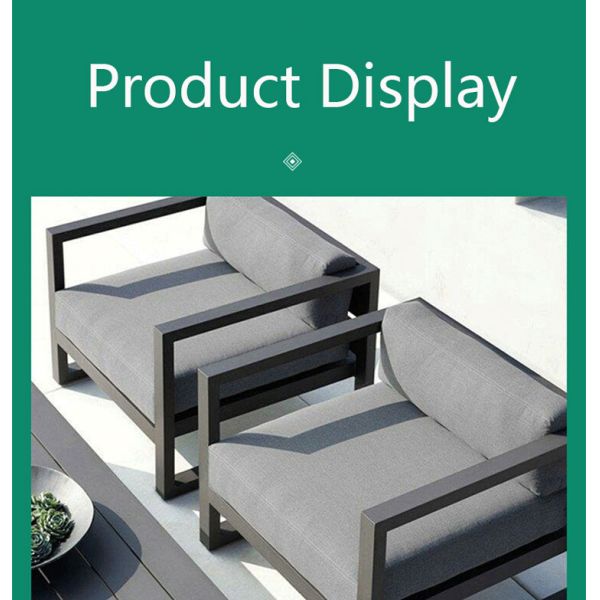 Sofa Garden Sets Waterproof Sunscreen Leisure Seat Supplier Outdoor Aluminum Furniture Set