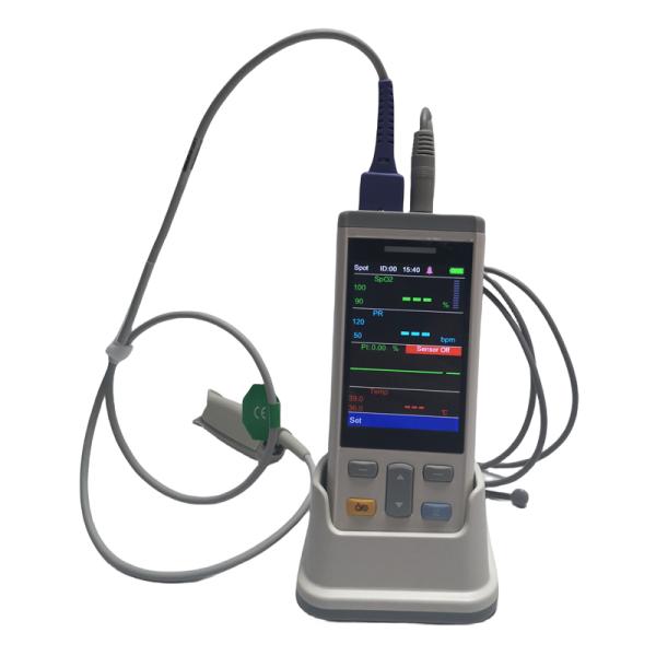 Handheld SpO2 ETCO2 Monitor Accurate Pulse Oximeter With Capnography Visual And Audio Mode
