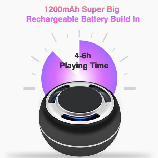 TWS portable bluetooth speaker mobil phone wireless charging support LED colorful with radio