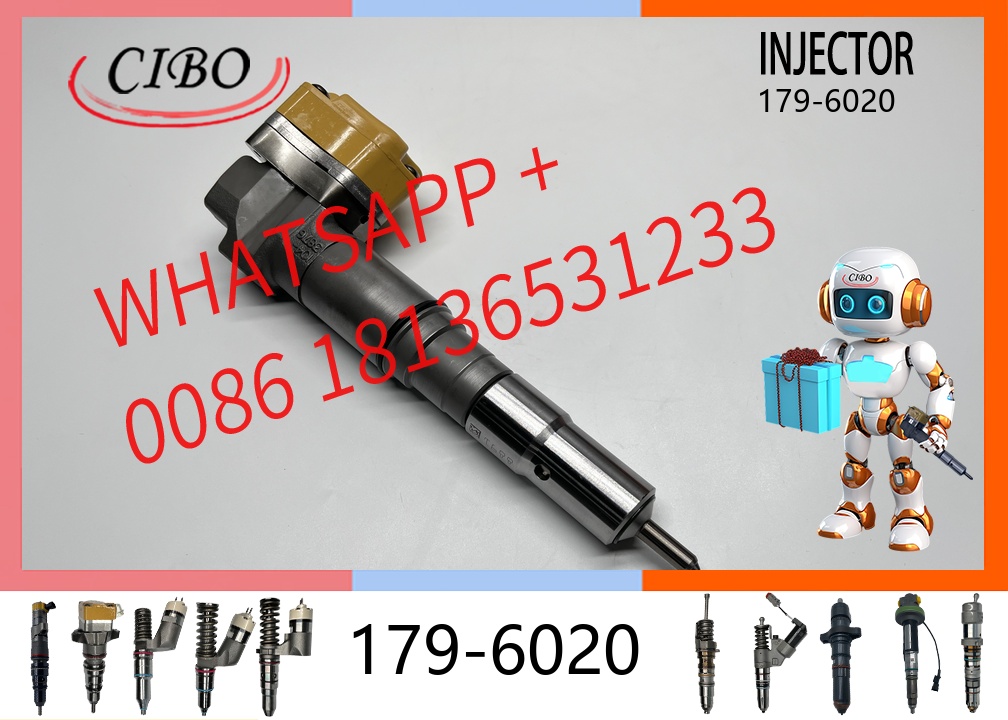 original 179-6020 Diesel Engine Fuel Injector for 3412 3408 3412E Construction Machinery Replacement for OEM 171-9710 0R-9348 174-7527 original new injector