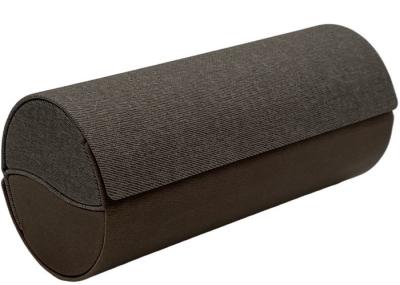 Double Layer Custom Glasses Cases , Round Shaped  PU Leather Glasses Case