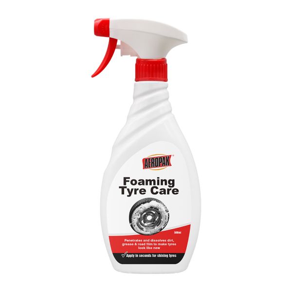 Aeropak 500ml Tire Cleaner Spray & Foam-Shine Tire & Wheel Cleaner Plastic Bottle